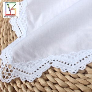 Pañuelo blanco <span class=keywords><strong>de</strong></span> algodón 100% para mujer, regalo <span class=keywords><strong>de</strong></span> boda, <span class=keywords><strong>pañuelos</strong></span> <span class=keywords><strong>de</strong></span> <span class=keywords><strong>ganchillo</strong></span>, <span class=keywords><strong>pañuelos</strong></span> <span class=keywords><strong>de</strong></span> encaje <span class=keywords><strong>de</strong></span> algodón Premium blanco - Product Image 6
