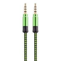 Câble audio tressé en nylon avec conducteur en cuivre de 35 mm, 15 m/3 m, mâle-mâle, pour enregistrement AUX, vente en gros de câbles audio pour voiture