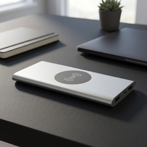 Power Bank Wireless Super Sottile da 8000mAh con USB-C, in Alluminio Riciclato, Uscita 18W, Modello Giapponese 124385-3 - Product Image 2