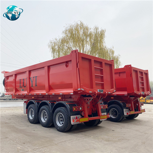 Semi-remorque <span class=keywords><strong>à</strong></span> benne basculante LUYI <span class=keywords><strong>à</strong></span> 3 essieux, 4 essieux, 40/60/80 mètres cubes, semi-remorque <span class=keywords><strong>à</strong></span> benne basculante hydraulique arrière, semi-remorque <span class=keywords><strong>à</strong></span> benne basculante - Product Image 2