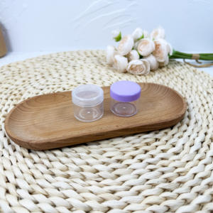 20g 50g jaune vert rose lotions de soin de la peau pot de crème en plastique contenant cosmétique avec couvercles - Product Image 5