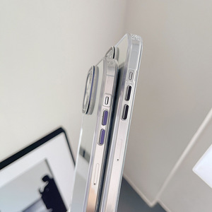 Coque de protection intégrale <span class=keywords><strong>hybride</strong></span> transparente en TPU et PC avec cadre métallique pour <span class=keywords><strong>appareil</strong></span> <span class=keywords><strong>photo</strong></span> pour iPhone 12 13 14 15 16 17 Pro Max - Product Image 5