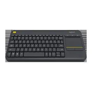 ब्रांड नई Logitech K400 प्लस वायरलेस टच कीबोर्ड के लिए लैपटॉप एंड्रॉयड स्मार्ट टीवी Htpc के लिए Touchpad के साथ कार्यालय गेमिंग कीबोर्ड