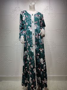 Verano Oriente Medio musulmán Jalabiya bata impresa encaje vestido largo madre <span class=keywords><strong>hija</strong></span> padre-hijo vestido para mujeres - Product Image 6