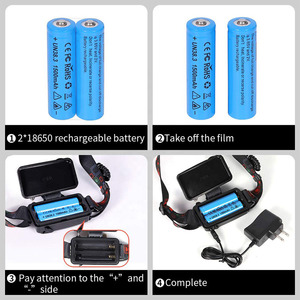 Đèn Pha Led Sạc Được 10000LM Linterna De Cabeza Con Zoom Đèn Pha Led Đa Năng Đèn Pha Hình Xăm - Product Image 4