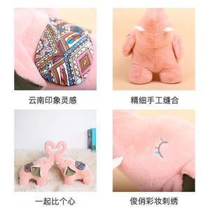 Simulación bebé elefante peluche pareja elefante muñeca <span class=keywords><strong>sofá</strong></span> almohada niños comodidad almohada muñeca regalo - Product Image 5