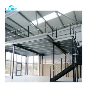 Plataforma de acero Industrial de diseño gratuito, almacén de estanterías de varios niveles, soporte para suelo de Mezzanine