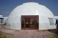 WMDT-003 tente géodésique en acier de luxe Glamping Dome House pour les événements
