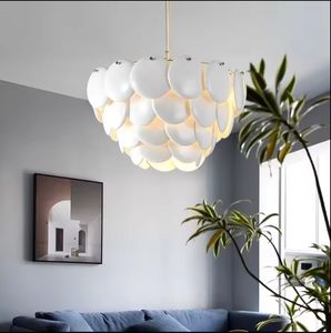 Haute qualité ronde nordique blanc lanterne soucoupe suspension style nordique pour bureau à domicile salon chambre - Product Image 2