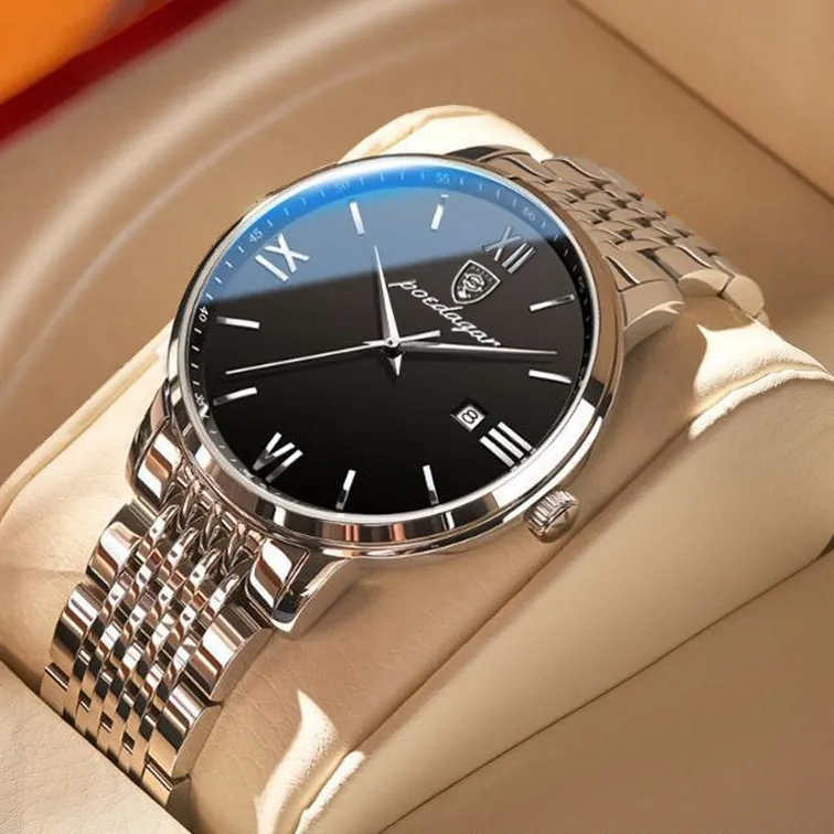 Роскошные часы ведущей марки на заказ, оптовая продажа, водонепроницаемые цифровые часы, мужские наручные часы из нержавеющей стали для мужчин/
