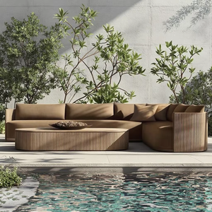 2025 Manufacturer's Collection Large Luxury 8-Person Outdoor Camping Sectional Garden Easy Setup 2-Room 1-Living Room Set - Product Image 5