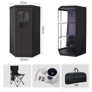 Sauna de Infrarrojos Lejanos, Portátil, de 6 Lados, con Calefacción Eléctrica, para Uso Doméstico, Baño de Vapor para Cuerpo Completo - Product Image 2