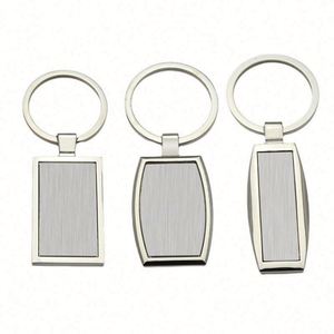 Sy78 Factory Custom Logo Sublimation Blank Metal <b>Key</b> Chains Laser Logo <b>Key</b> Chain Alloy Black <b>Engraving</b> Keychain <b>Key</b> <b>Ring</b> Logo - Product Image 2