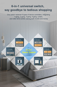 랜본 L10 스마트 스위치 호주 버전 1 2 <span class=keywords><strong>3</strong></span> 4 갱 라이트 스위치 WiFi 2.4GHz 음성 제어 알렉사 구글 홈 AU 표준 - Product Image 5