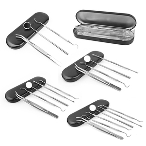 3pcs 4pcs 5pcs 6pcs Set Tartar <strong>Plaque</strong> <strong>Remover</strong> Stainless Steel Silver Dental Scaler Tools <strong>Kit</strong> OEM Brand - Product Image 5