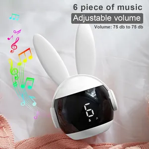 New Arrival Cute Bunny Nap Timer Alarm Clock With Night Light Gift Ideas For Kids Toddler Boy Girl
