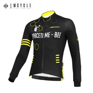 Mcycle Wholesale Winter Cycling Wear Clothing Long-sleeve Bicycle Shirts Jacket Road Bike Thermal Fleece Cycling Jersey Men