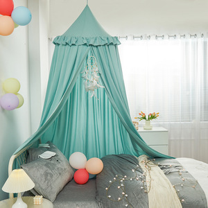 Tenda da <span class=keywords><strong>letto</strong></span> principessa con <span class=keywords><strong>zanzariera</strong></span> in pizzo, decorazioni per <span class=keywords><strong>letto</strong></span> a sospensione, angolo del soggiorno, lettura e gioco per ragazze - Product Image 6