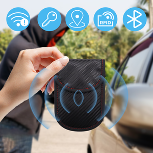 حقيبة حقيبة fid مضادة للقرصنة تمنع الإشارة إلى حجب حقيبة Faraday محفظة لحماية الخصوصية وحامي مفاتيح السيارة - Product Image 3