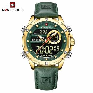 Vente flash pour montre chronographe à quartz pour homme 9208, bracelet en cuir, étanche 3ATM, luxe, mode, sport - Product Image 6