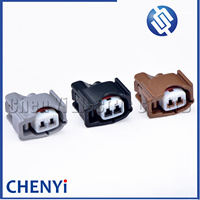 Conector impermeable automotriz de 2 pines, sensor de golpe, enchufe de inyector de combustible 6189-0611 90980-11875 para Toyota Camry Prado Corolla Mazda