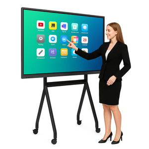 Ancenview 55-75 Inch Wholesale School <b>Education</b> <b>Equipment</b> 4K Touch Screen Smart Board 20-Point Multi-Touch Interactive - Product Image 1
