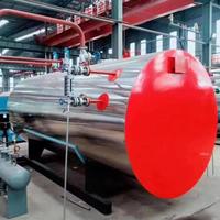 Ketel Uap Listrik Otomatis Industri Desain Tabung Api Horizontal Kontrol PLC Zhongxin Tekanan 1.25MPa untuk Hotel Berkualitas Tinggi