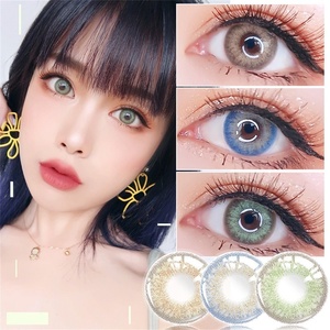 Haipurecon Lentilles correctrices colorées Lentilles de contact vertes Lentilles de couleur Nature Sweety pour les yeux pour peau d'olive Contact vert - Product Image 2