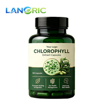 Capsules d'extrait d'herbes de chlorophylle de qualité alimentaire à marque privée OEM – Capsules de chlorophylle naturelle pour la santé digestive, intestinale et cutanée