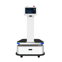 Robot de levage autonome SLAM AMR de 300 kg, construction métallique, moteurs à double entraînement, précision de 5 cm, sécurité à 360° pour entrepôt logistique