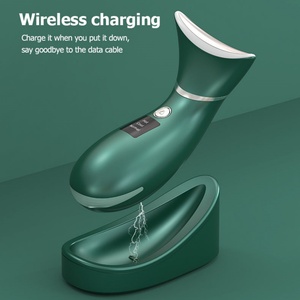 Beauty Device Home Use Electric Face Neck Beauty Massager Vibrator Facial <b>Heating</b> Cool Lifting Tool - Product Image 5