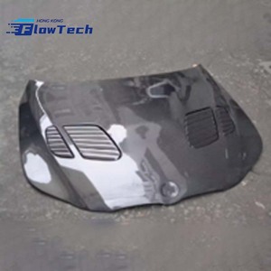 Capot en fibre de carbone FlowTech avec prises d'air pour BMW Série 5 E60 M5 2004-2010 – Kit carrosserie à montage direct - Product Image 3