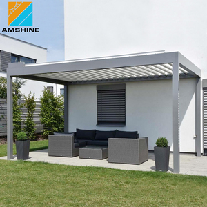 All'ingrosso Veranda Veranda casa parete bioclimatica giardino elettrico Pergola in alluminio - Product Image 6