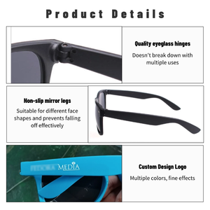 Cango Gafas De Sol Negras De Alta Calidad Oculos De Sol Para Hombres Mujeres Plástico Clásico Moda Logotipo Personalizado Gafas De Sol UV400 Barato - Product Image 5