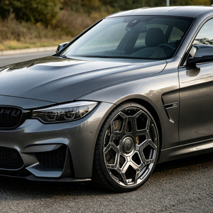 Jantes en alliage forgées de 19 pouces pour BMW M3 F80 M4 F82 M2 F87 Competition, style 763M, jantes de course légères, noir satiné CNC - Product Image 5