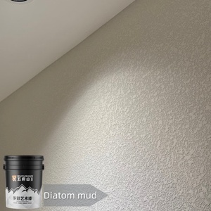 Peinture murale acrylique inodore durable Wufushan, <span class=keywords><strong>prix</strong></span> usine, haute qualité, écologique, facile à nettoyer, application au pinceau - Product Image 1