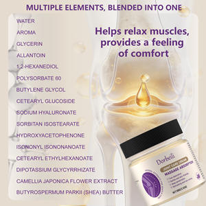 Crema de Gel Orgánica Morada para el Cuidado Corporal con Ingredientes Herbales, Masaje Relajante para Dolores Musculares - Product Image 5