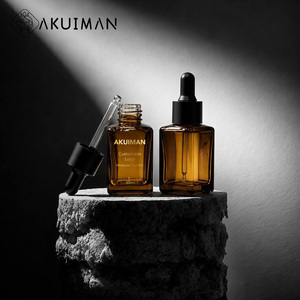 Luxury Amber CE Certified ISO9001 Approved 30ml Matte Black Cap Pipette Custom Logo OEM ODM Amber Glass <b>Dropper</b> <b>Bottle</b> - Product Image 2