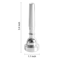 SEASOUND High Quality Brass Copper Cornet Mouthpiece Silver Gold Color 12C Trumpet & Alto Saxophone Trombone MPTR401