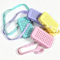Sac à bandoulière en silicone imperméable avec logo personnalisé Chinfai, pochette de rangement pour téléphone portable, sac de voyage à fermeture éclair