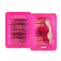 Gants au collagène pour dissolvant les bouts des doigts à saveur personnalisée masque exfoliant et hydratant pour les mains et les ongles pour la manucure