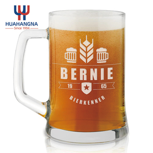 Verre à <span class=keywords><strong>bière</strong></span> personnalisé de 500 ml (17 oz) avec gravure de logo pour anniversaire, garçons d'honneur, enterrement de vie de jeune homme, restaurant, cadeau - Product Image 5