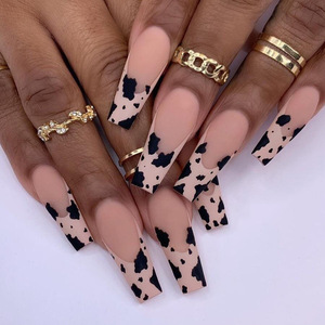 <span class=keywords><strong>Uñas</strong></span> Postizas de Lujo al por Mayor, <span class=keywords><strong>Azul</strong></span> Brillante, 24 Piezas, Diseño Acrílico 3D, Color Puro, <span class=keywords><strong>Uñas</strong></span> Artificiales Personalizadas - Product Image 4