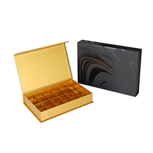 Bán buôn Nhà cung cấp Hot tùy chỉnh sang trọng độc đáo trang trí sô cô la Truffle tông gấp hộp quà tặng với Ribbon cho đám cưới - Product Image 4