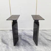 Pieds de table réglables en acier inoxydable modernes pour tables à manger et tables basses, utilisation hospitalière, revêtement PVD, mobilier de haute qualité