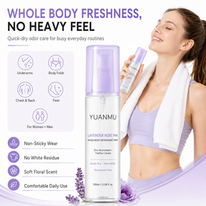 <span class=keywords><strong>Deodorante</strong></span> Spray per Tutto il Corpo Senza Alluminio <span class=keywords><strong>con</strong></span> Lavanda e Rosa, Controllo Odori per 72 Ore, <span class=keywords><strong>con</strong></span> PHA e Ricinoleato di Zinco, per Uomini e Donne - Product Image 4