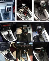 Pommeau de levier de vitesse LED Levier de changement de vitesse (GAUCHE) pour BMW 1 3 5 Series Z4 E90 E60 E46 2D 4D E39 E92 E87 E93 E89 Accessoires automatiques