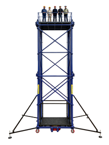 इलेक्ट्रिक मोबाइल मचान 2-12 मीटर, 500 किलोग्राम, फोल्डेबल पोर्टेबल लिफ्टिंग प्लेटफॉर्म इनडोर/आउटडोर रखरखाव के लिए उपयुक्त - Product Image 5