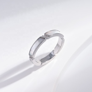 Anillos de plata 925 con circonita para hombre, precio de fábrica, venta al por mayor, no se deslustran, lujo, apilables, para mujer, chapados en oro rosa, a la moda. - Product Image 1