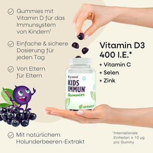Suplementos vitamínicos de alta calidad para niños con vitamina D3, selenio y gomitas de zinc que fortalecen el sistema inmunológico - Product Image 3